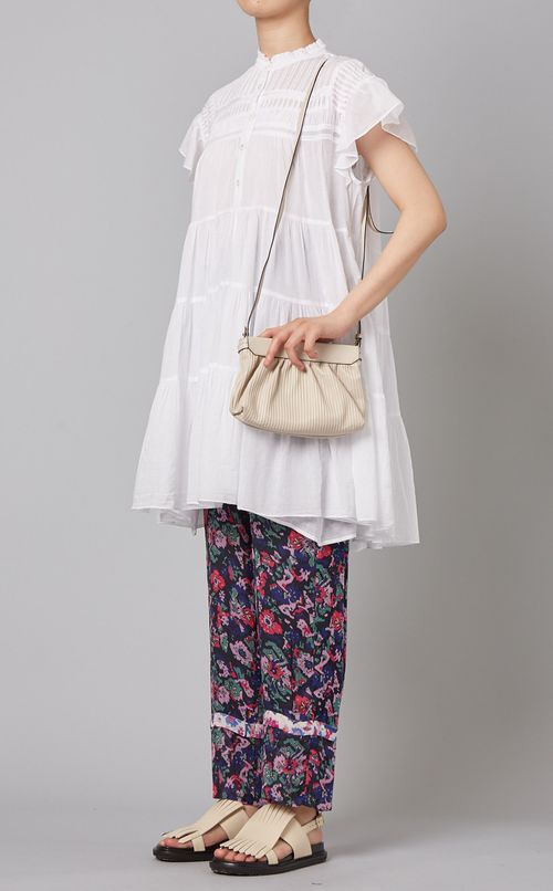 レザープリーツバッグ