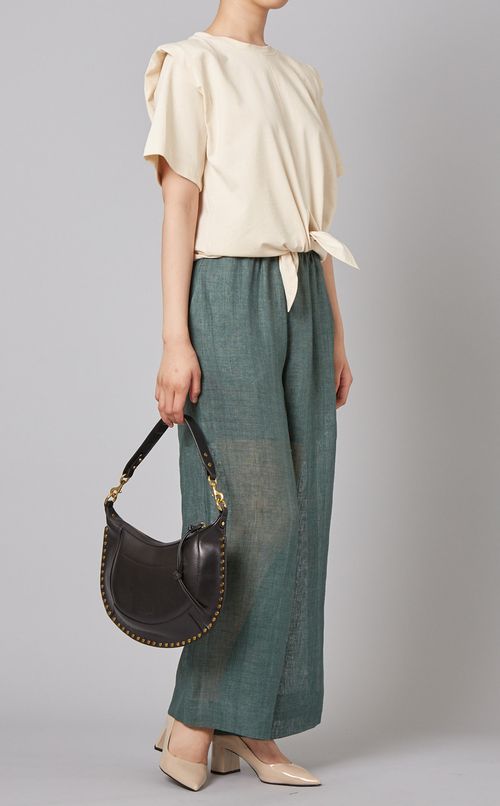 スタッズレザーハンドバッグ