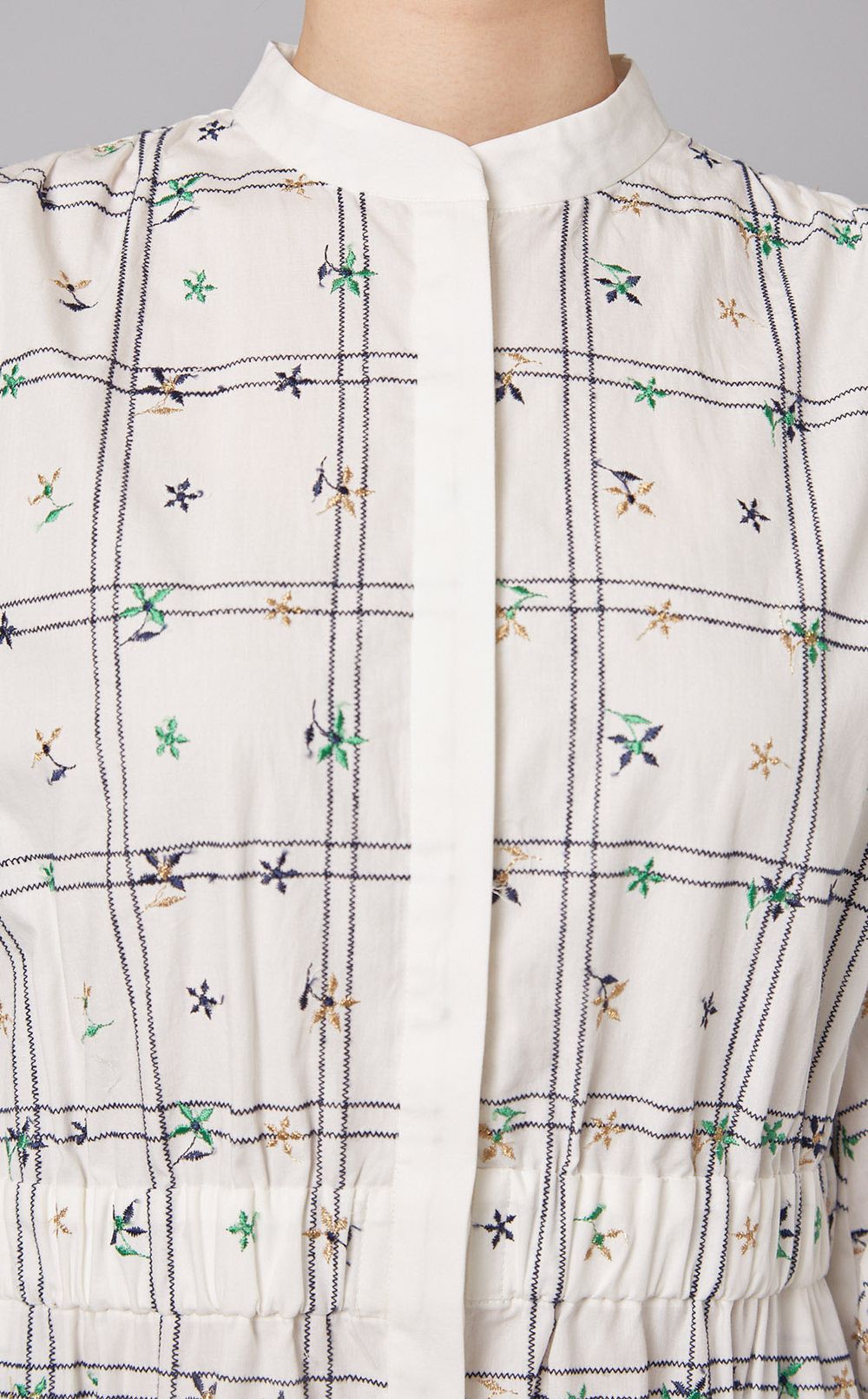 刺繍ティアードワンピース