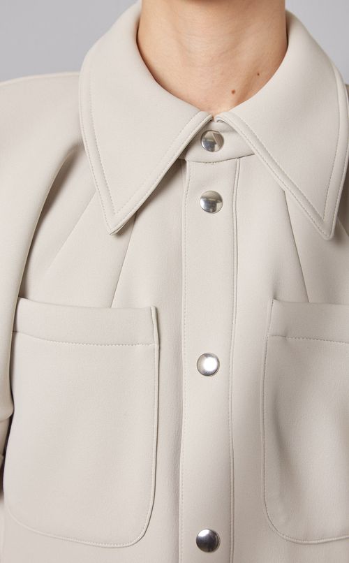 ボリュームスリーブロングシャツ