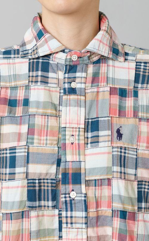 マルチパッチワークシャツ