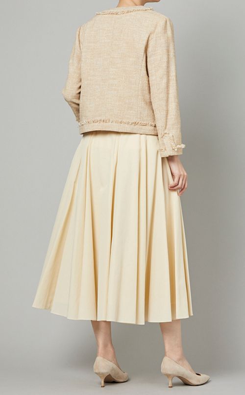 ツイードノーカラージャケット