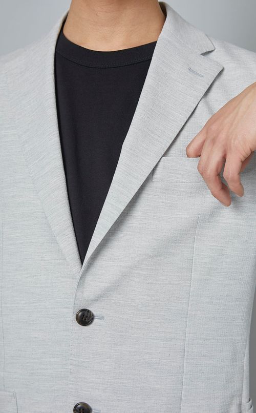 シアサッカーストレッチジャケット