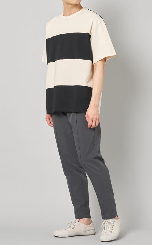 クルーネックボーダーTシャツ