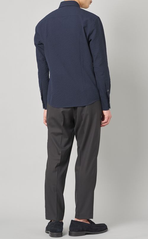 シアサッカーシャツジャケット