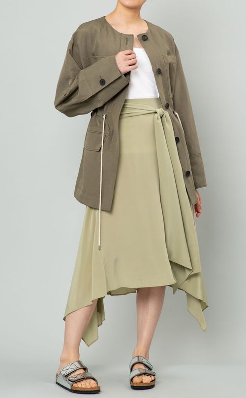 キャンバスノーカラージャケット