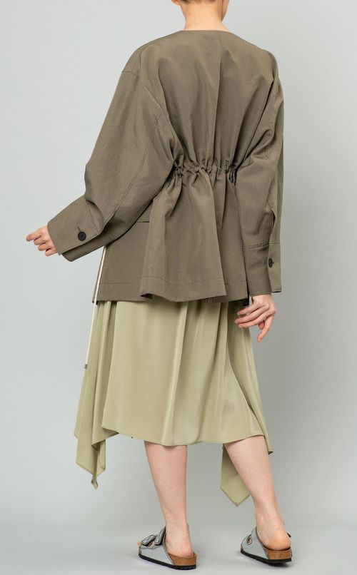 キャンバスノーカラージャケット