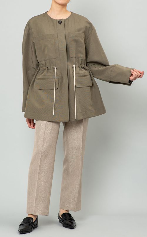 キャンバスノーカラージャケット