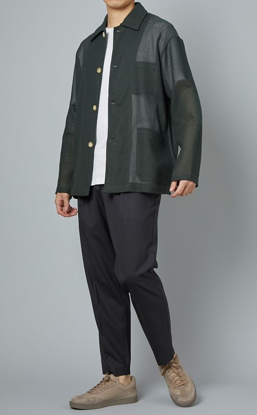 メッシュカバーオール