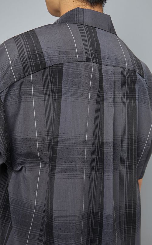 オンブレチェックショートスリーブシャツ