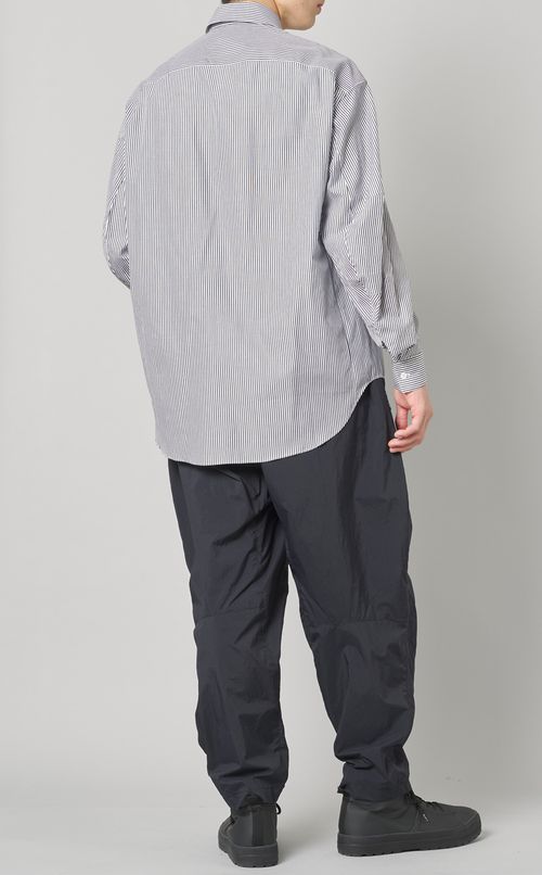 コットンストライプロングスリーブシャツ