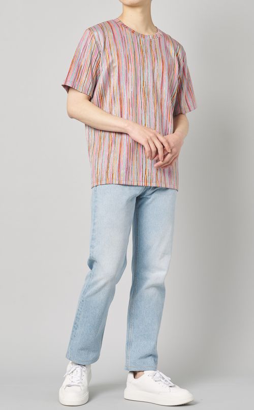 マルチストライプTシャツ