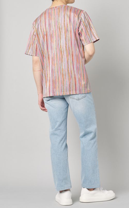 マルチストライプTシャツ