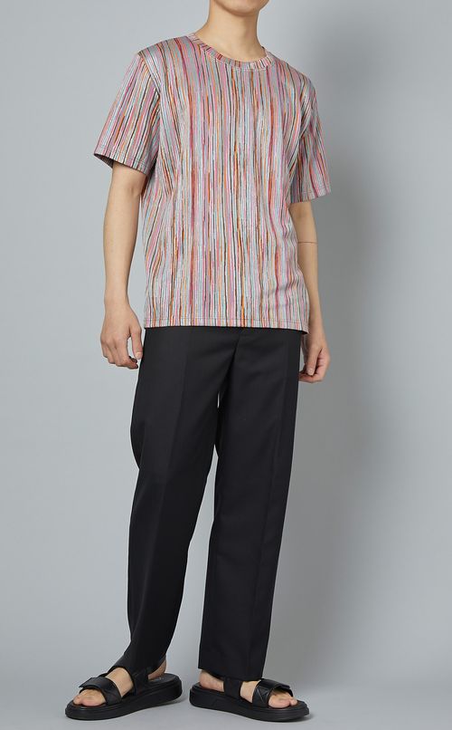 マルチストライプTシャツ