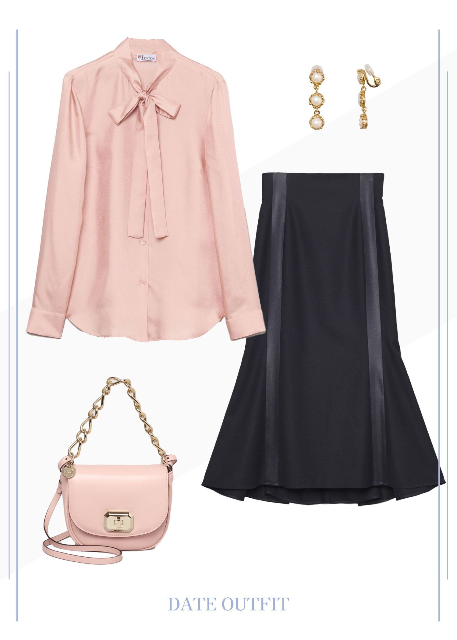 春のレディーるフレンチレストランデートコーデ