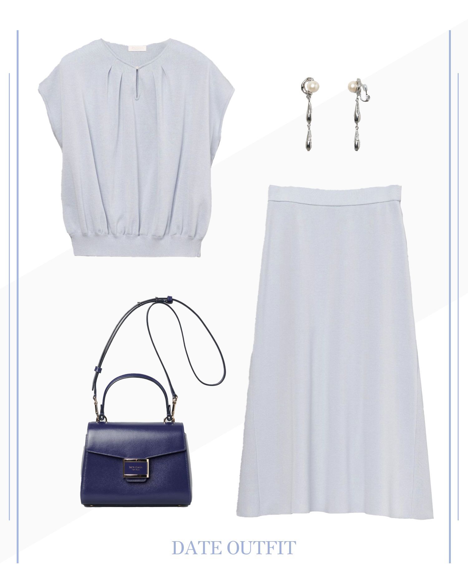 初デートで着たい、柔らかで女性らしいカフェデートコーデ