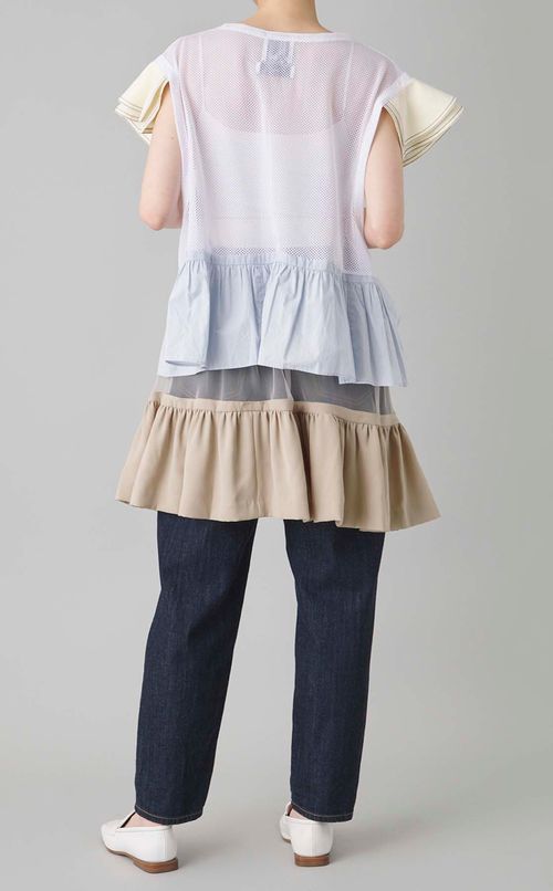 【roop】シアーメッシュトップス