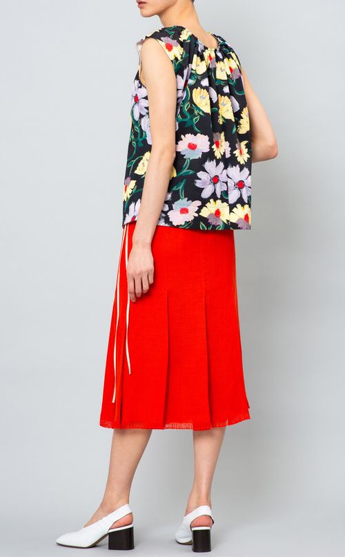 フリンジラップ風スカート