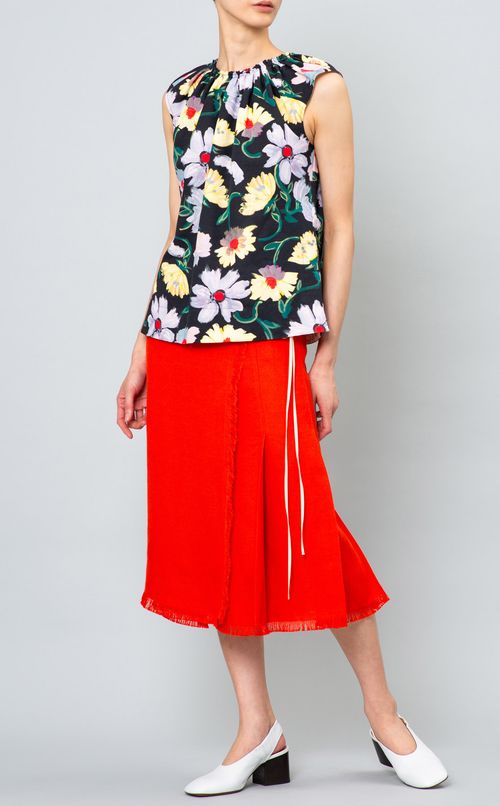 フリンジラップ風スカート