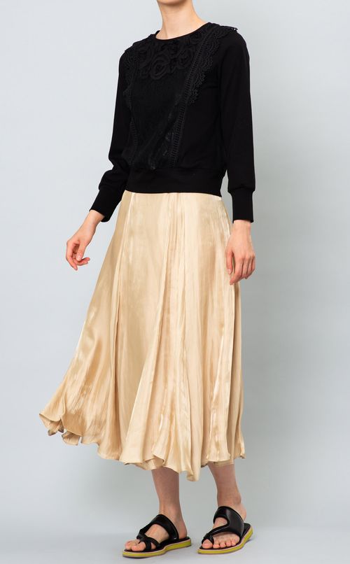 シャドーストライプフレアスカート