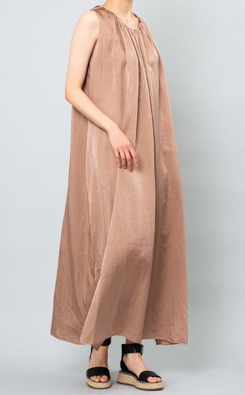 バックリボンノースリーブワンピース