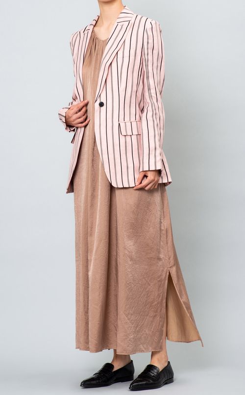 バックリボンノースリーブワンピース