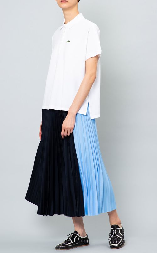 バイカラープリーツスカート