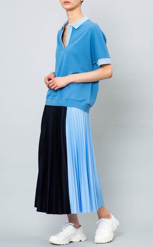 バイカラープリーツスカート