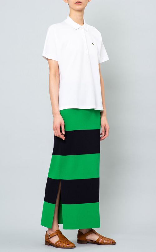 太ボーダータイトロングスカート