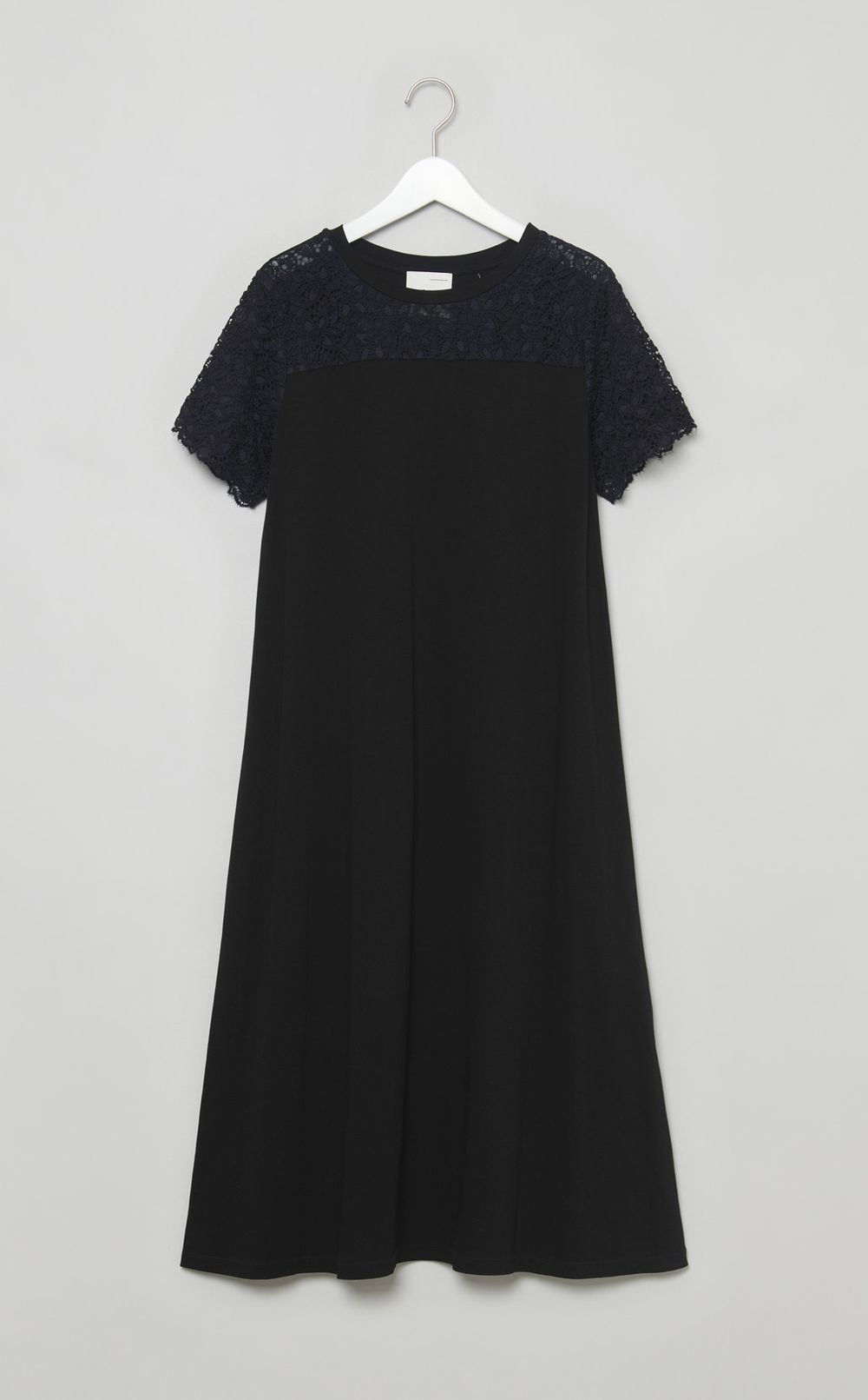 【reADdress】レース切替フレアワンピース