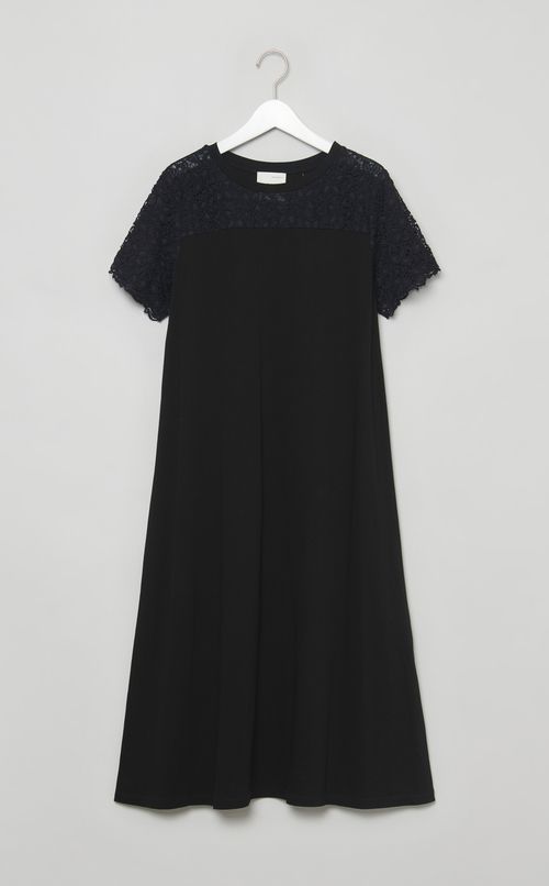 【reADdress】レース切替フレアワンピース