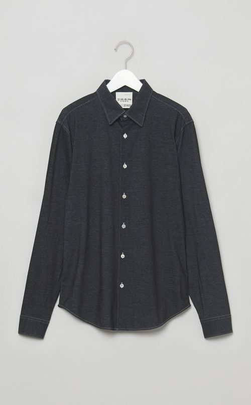 【reADdress】ストラクチャーニットシャツ