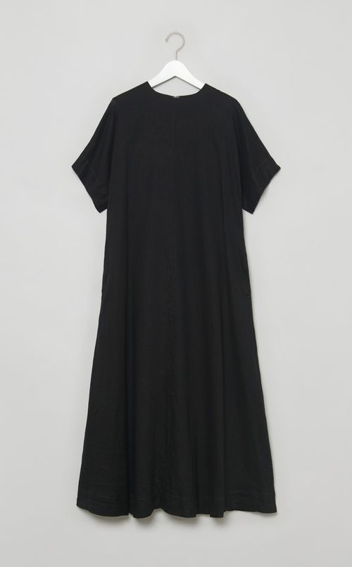 【reADdress】リネンショートスリーブワンピース