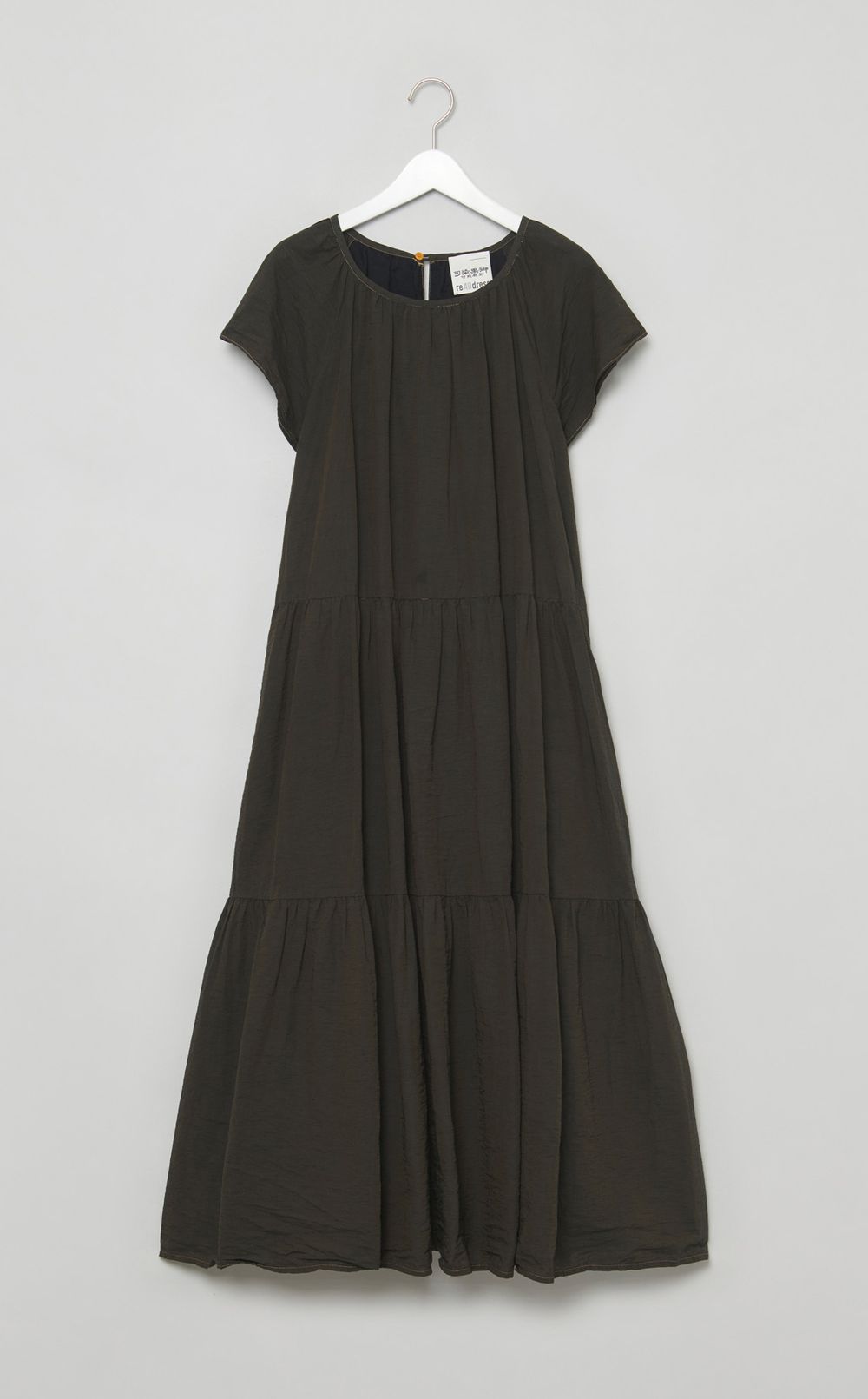 【reADdress】コットン混ティアードワンピース