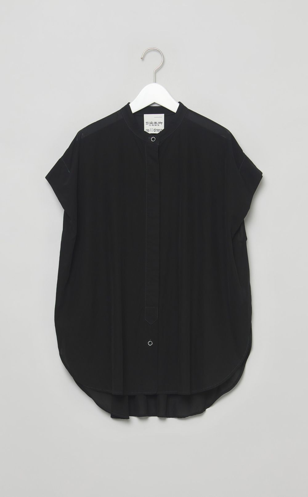 【reADdress】コットン混シースルーシャツ