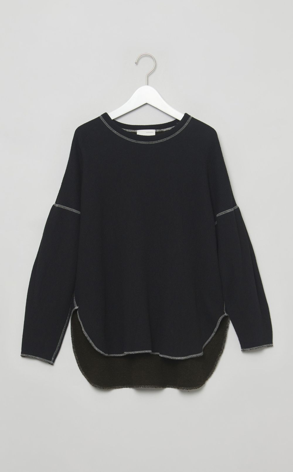 【reADdress】ウール混ニットプルオーバー