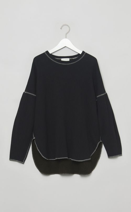 【reADdress】ウール混ニットプルオーバー