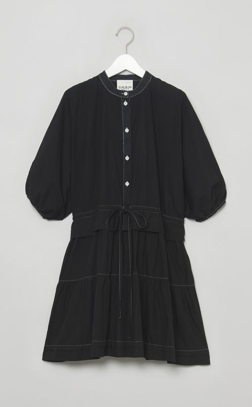 【reADdress】ミニフラワーストライプワンピース