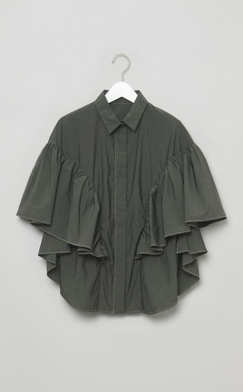 【reADdress】ギャザーフレアスリーブブラウス