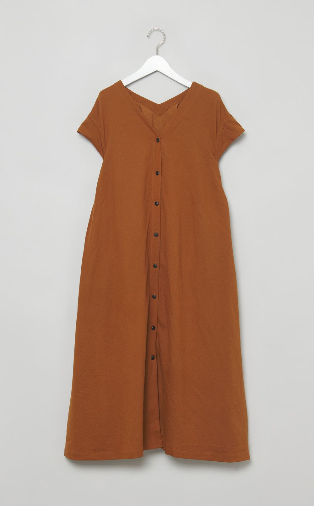 【reADdress】ベルト付ロングジレワンピース