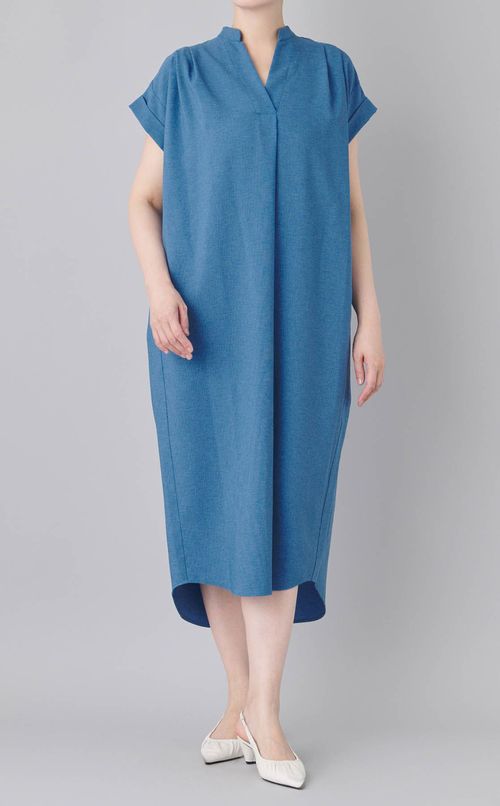タックショルダースキッパーワンピース