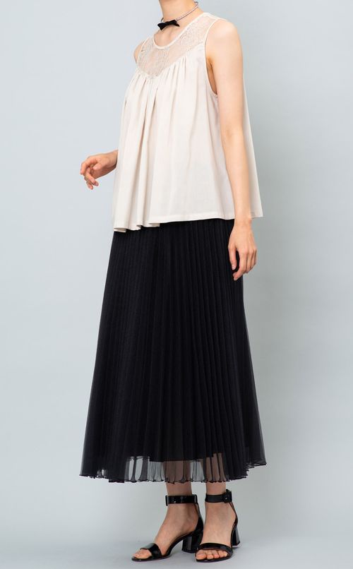 ヨークレースギャザーブラウス