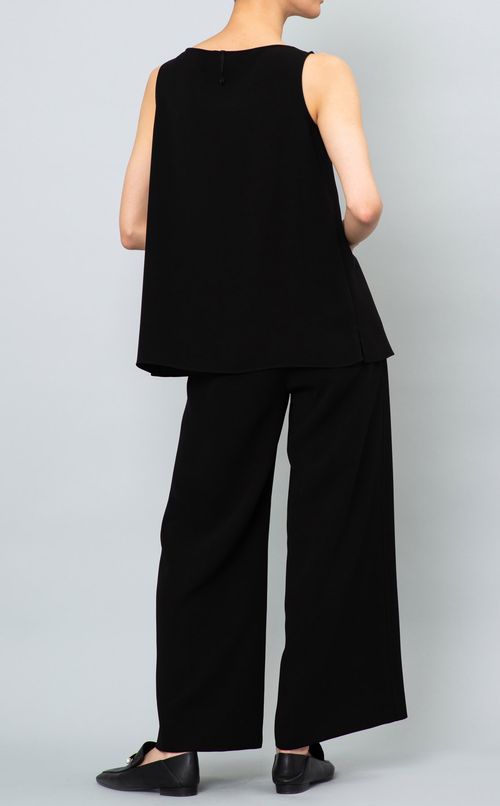 トリアセテートノースリーブブラウス