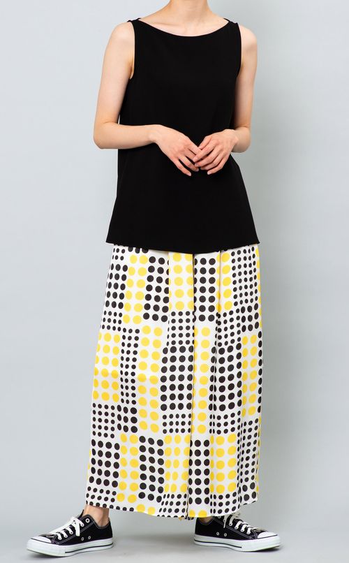 トリアセテートノースリーブブラウス