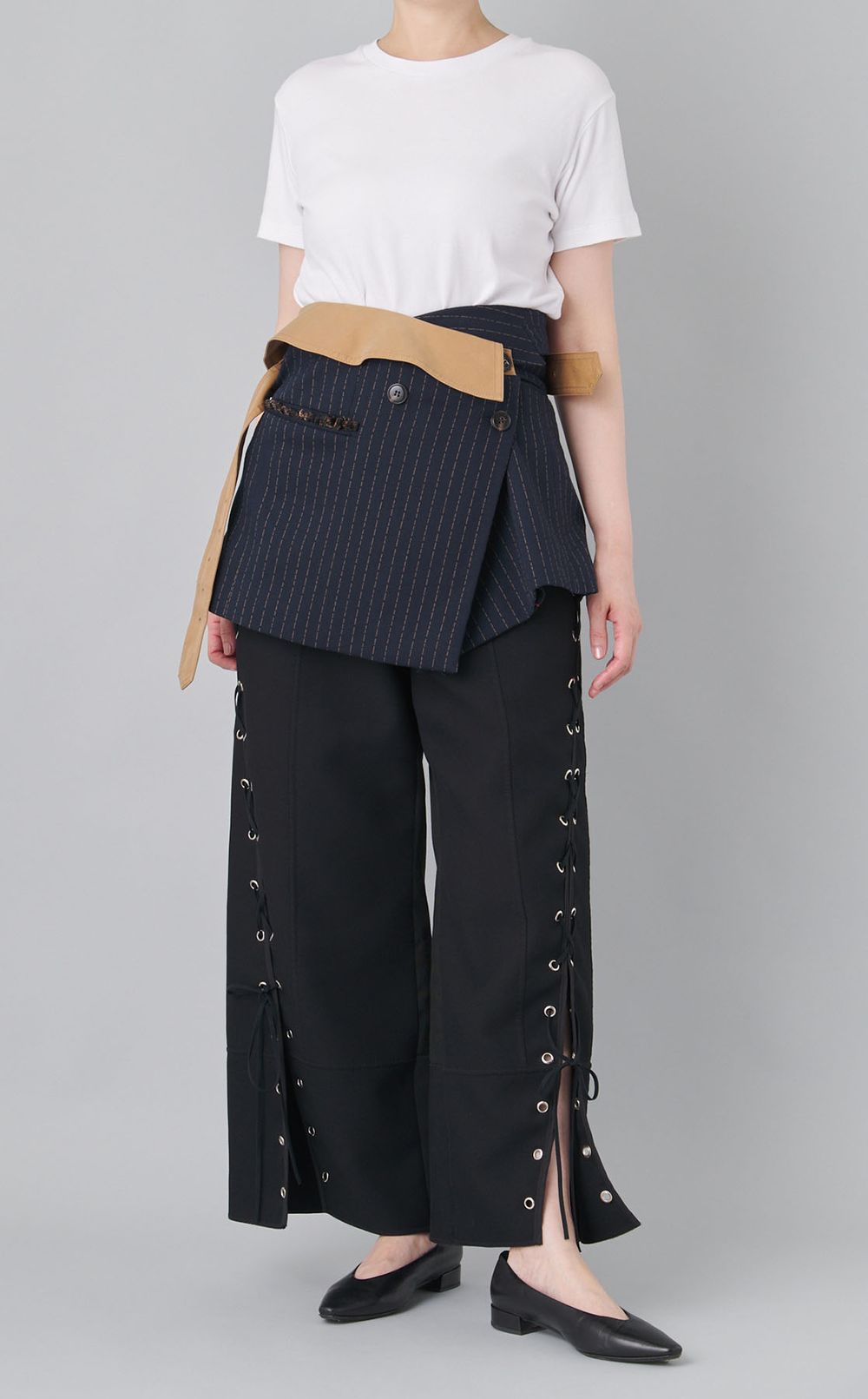 【roop】アシンメトリーラップスカート