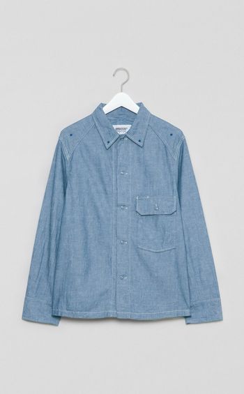 シャンブレーユーティリティシャツ