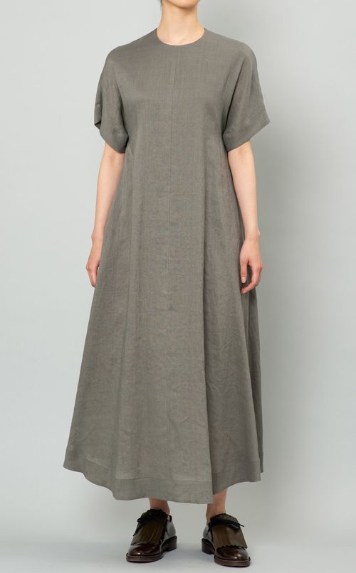 リネンショートスリーブワンピース