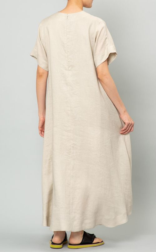 リネンショートスリーブワンピース
