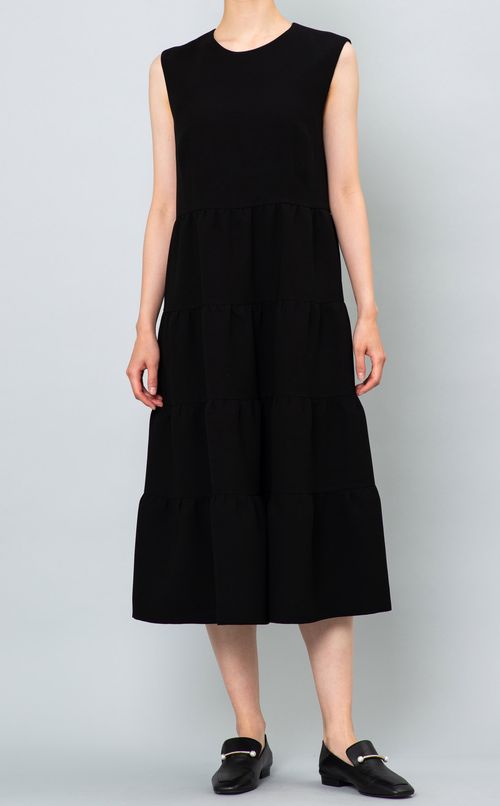 ティアードノースリーブワンピース