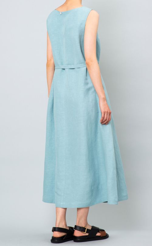リネン混イージーワンピース